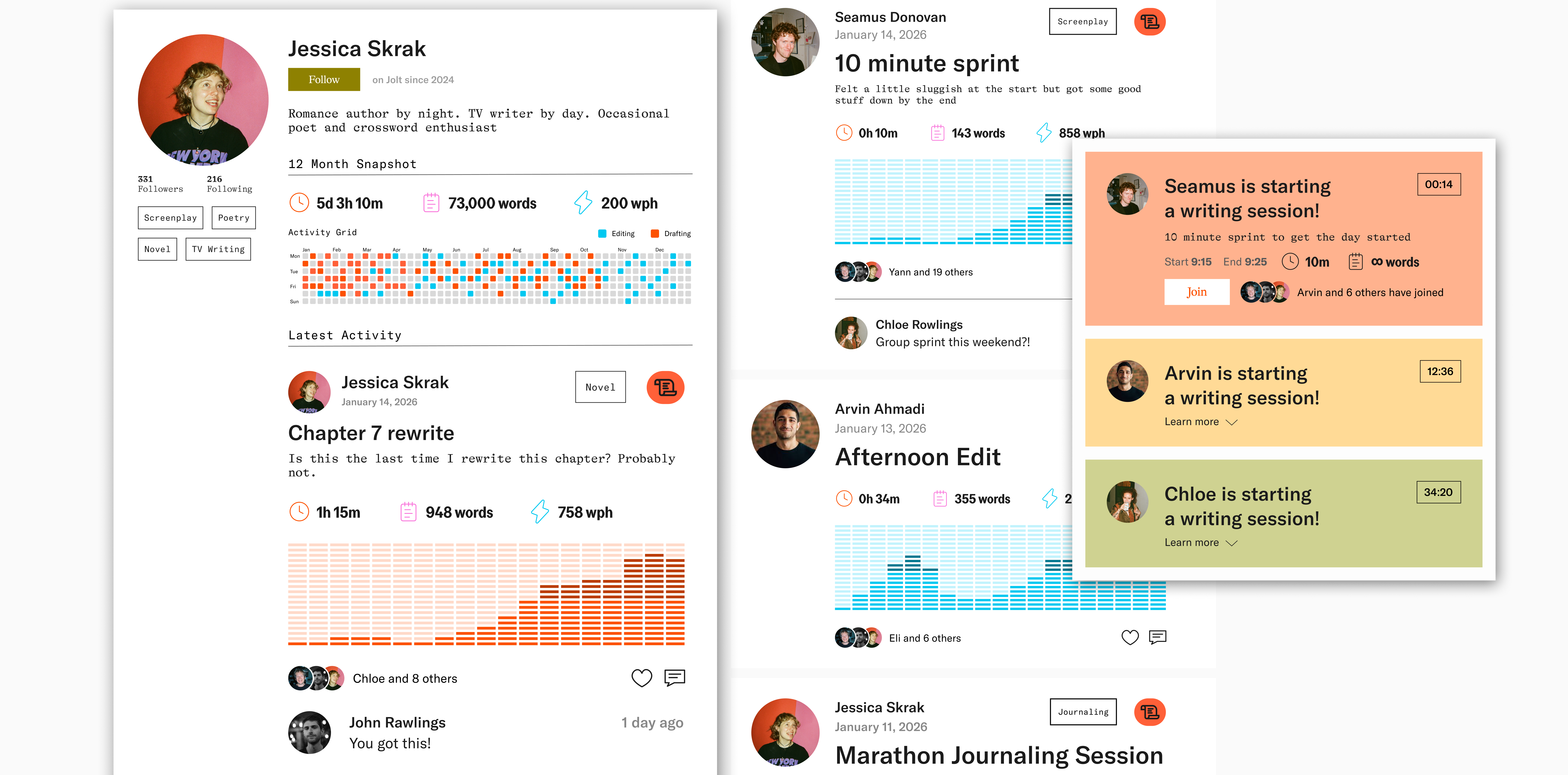 Jolt product screenshots